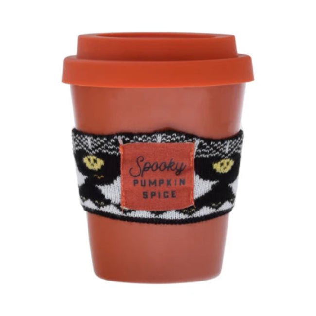 Spooky Pumpkin Spice Large Glass Coffee Mug Candle Candles - Gothic & Alternative Gift - Haunted