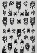 Spooky Spiderweb nail sticker sheet Beauty - Gothic & Alternative Gift - Haunted