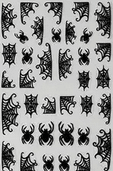 Spooky Spiderweb nail sticker sheet Beauty - Gothic & Alternative Gift - Haunted