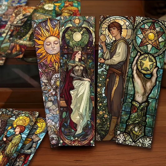 Stained Glass Tarot Bookmark Books - Gothic & Alternative Gift - Haunted
