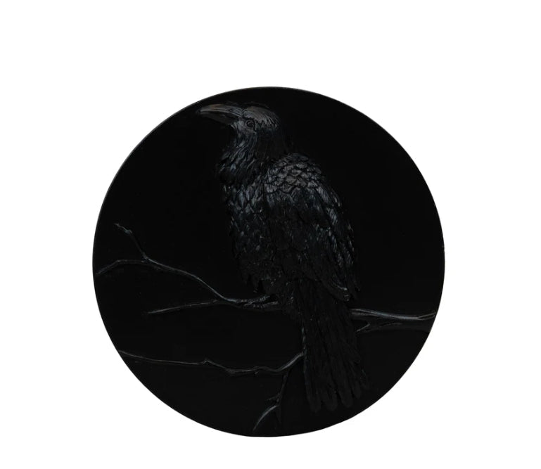 Stormy Night Raven Dark Gothic Glass Candle Candles - Gothic & Alternative Gift - Haunted