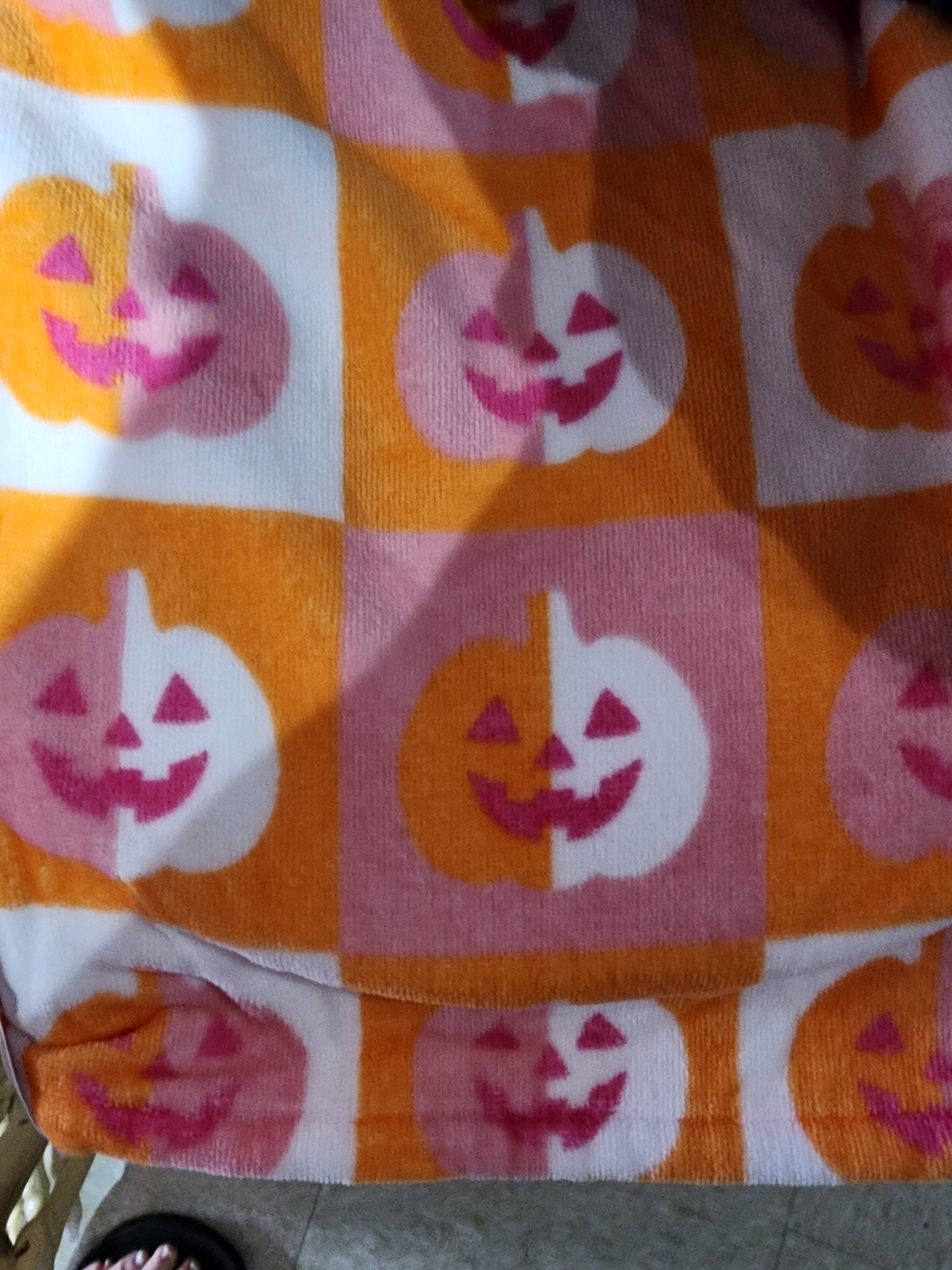 Summerween Pumpkin Beach Towel Home Decor - Gothic & Alternative Gift - Haunted