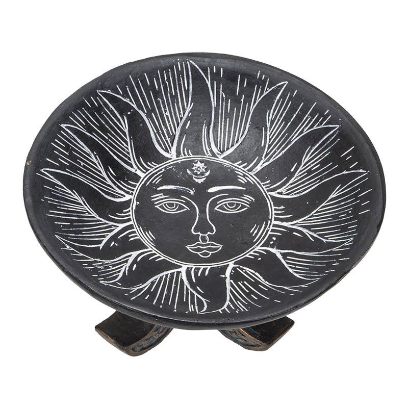 Sun and Moon Resin Offering Bowl for Rituals Witch Supplies - Gothic & Alternative Gift - Haunted