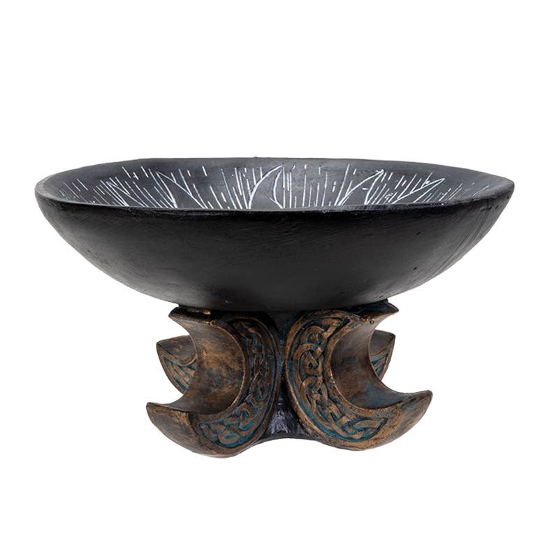 Sun and Moon Resin Offering Bowl for Rituals Witch Supplies - Gothic & Alternative Gift - Haunted