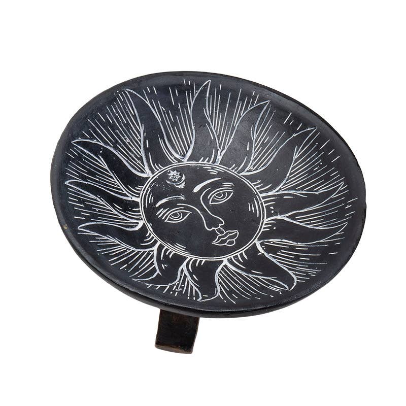 Sun and Moon Resin Offering Bowl for Rituals Witch Supplies - Gothic & Alternative Gift - Haunted