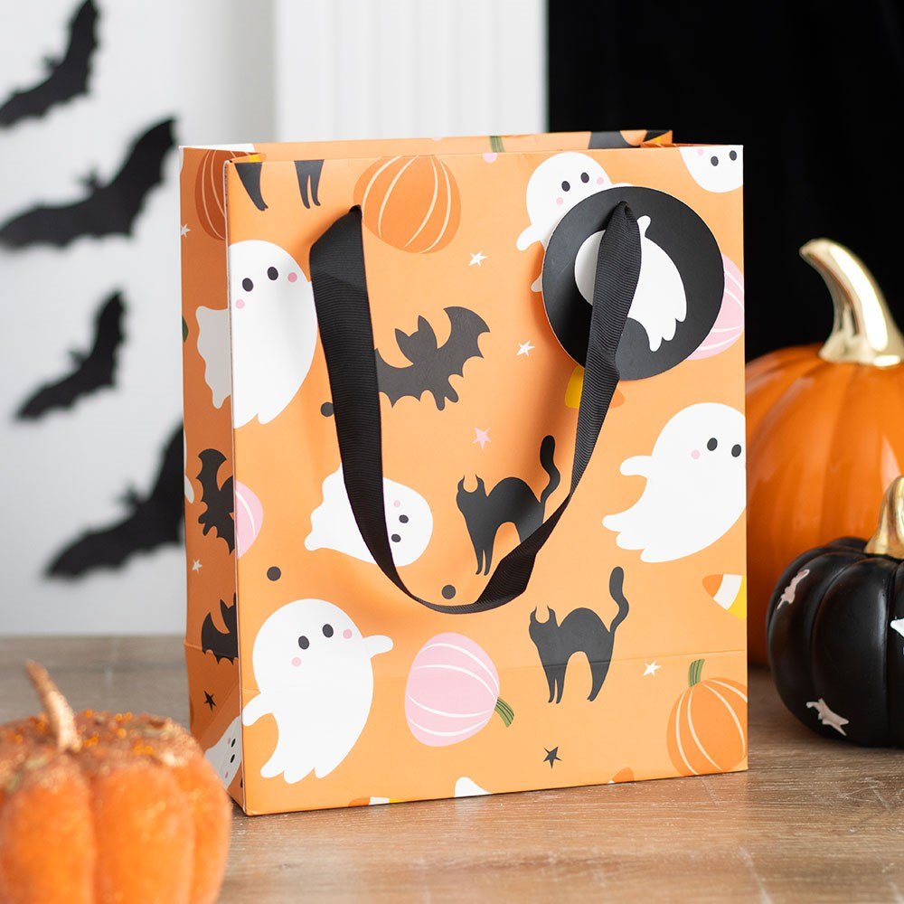 Sweet and Spooky Ghost Print Gift Bag Wrapping Paper - Gothic & Alternative Gift - Haunted