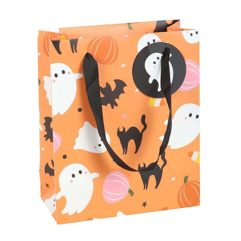 Sweet and Spooky Ghost Print Gift Bag Wrapping Paper - Gothic & Alternative Gift - Haunted
