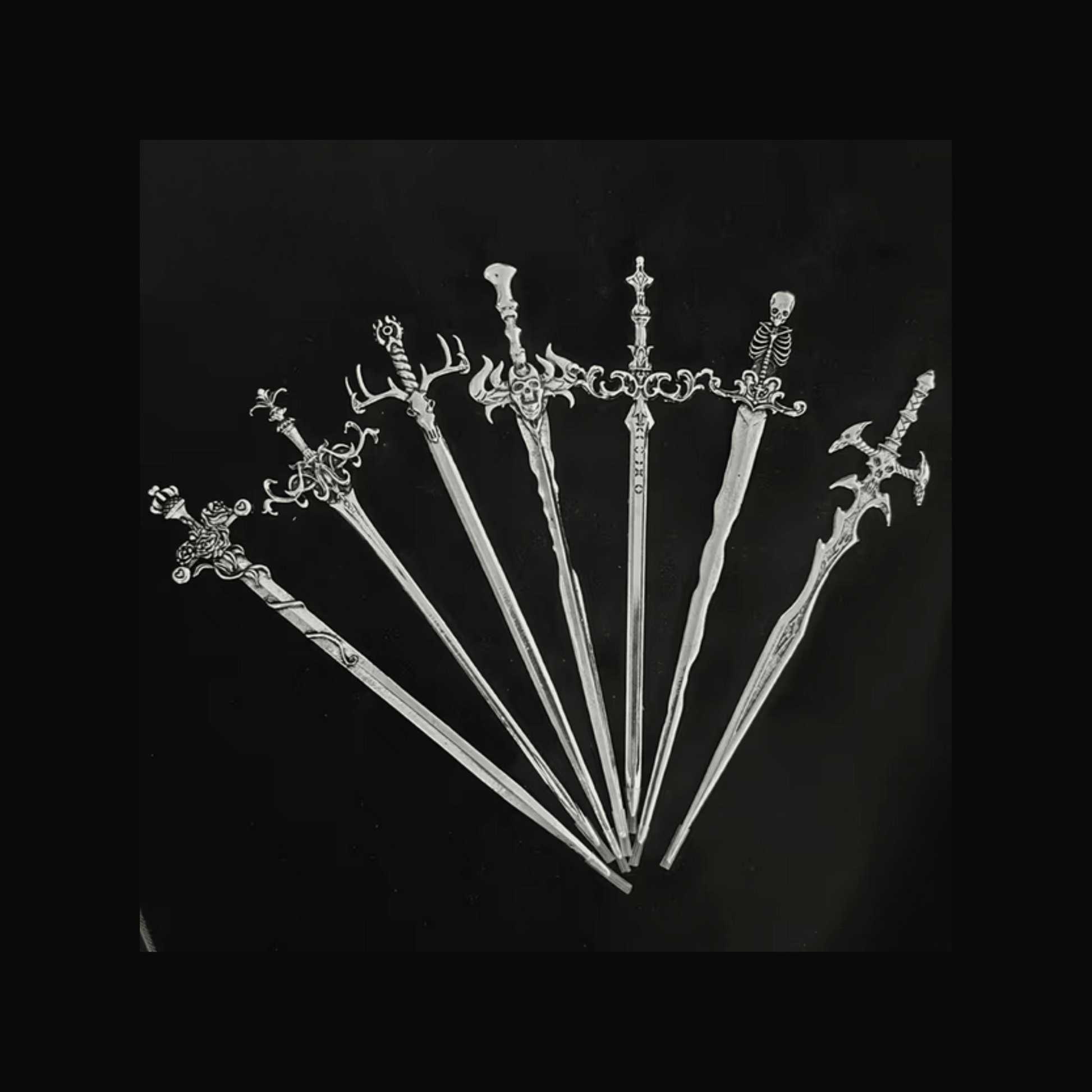 Sword Goth Retro Vintage Hair Pin Clothing - Gothic & Alternative Gift - Haunted
