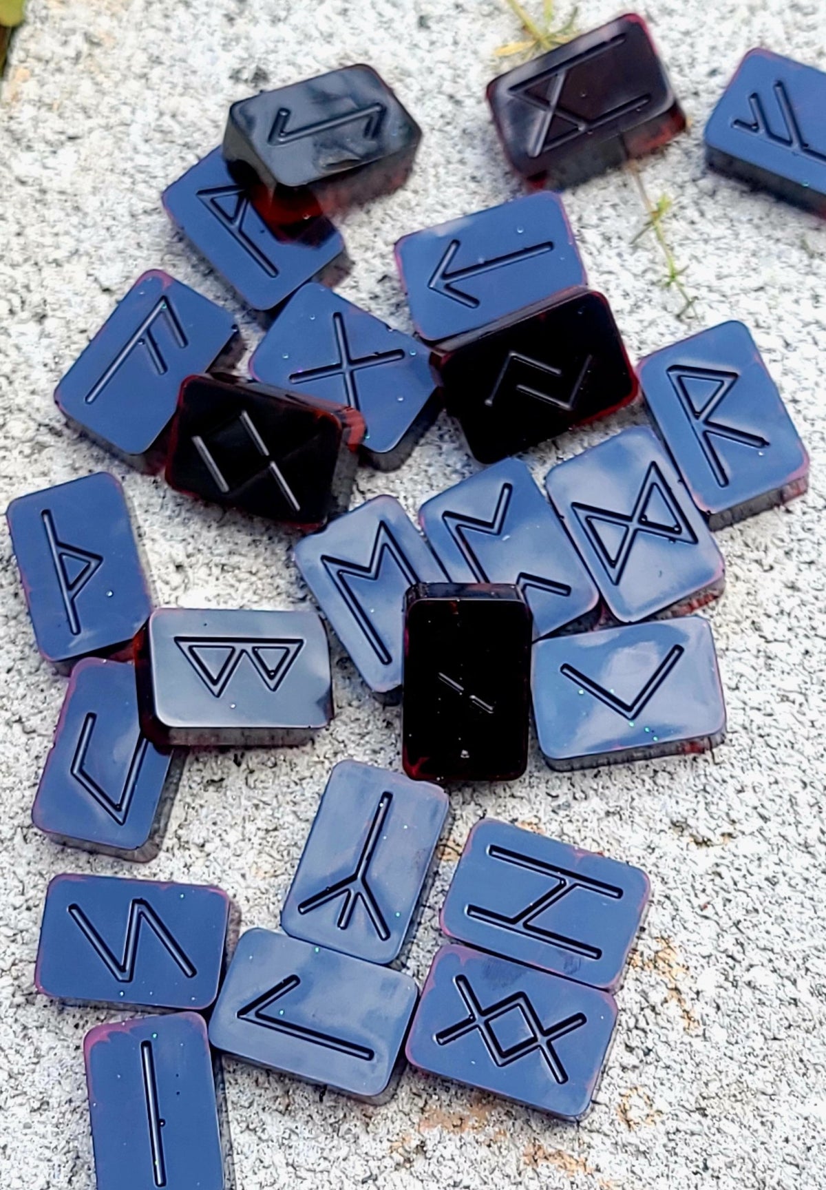 Tainted Blood Rune set Witch Supplies - Gothic & Alternative Gift - Haunted