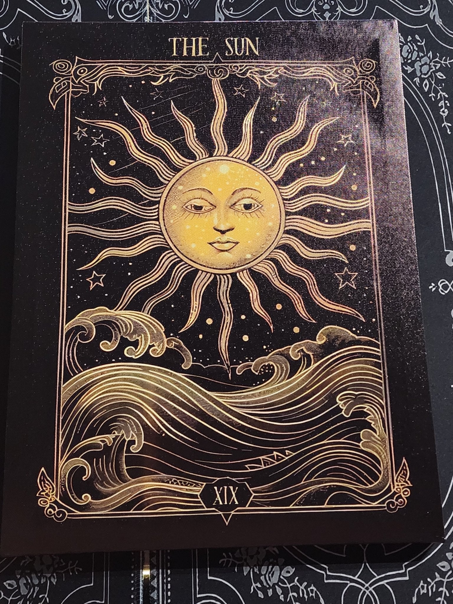 Tarot Sun Moon Star Canvas Print Set of Three - Gothic & Alternative Gift - Haunted
