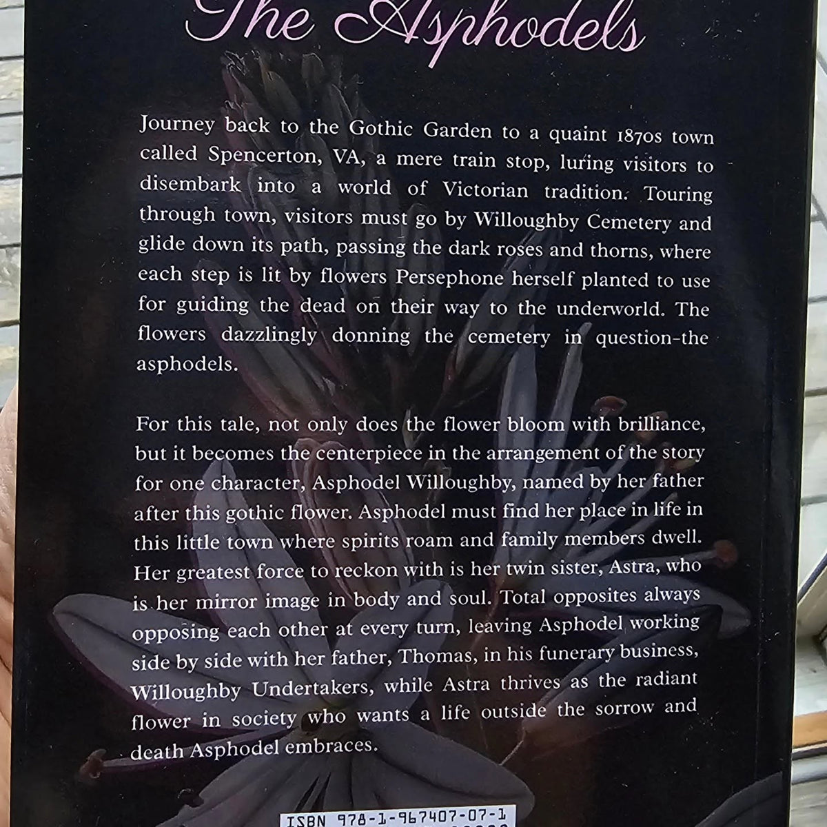 The Asphodels by Carmen Bouldin – Author Signed Hardcover Books - Gothic & Alternative Gift - Haunted