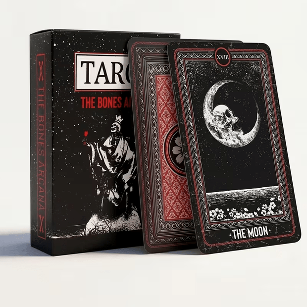 The Bones Arcana Tarot Card Deck Witch Supplies - Gothic & Alternative Gift - Haunted