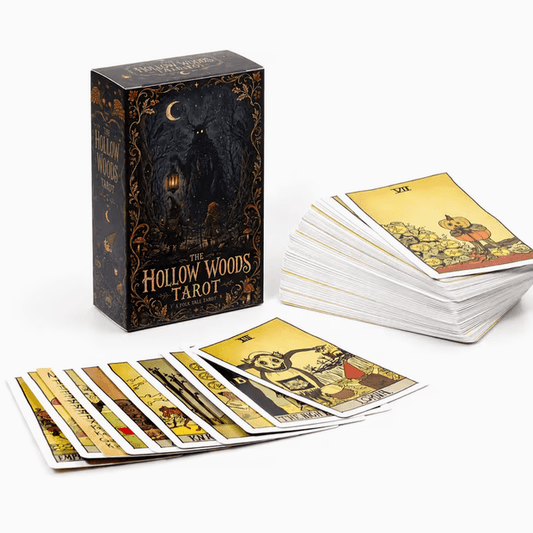 The Hollow Woods Tarot Card Deck – 78 Cards, No Guidebook Witch Supplies - Gothic & Alternative Gift - Haunted