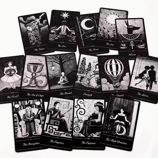 The Phantomwise Dark Horror Tarot Deck Witch Supplies - Gothic & Alternative Gift - Haunted