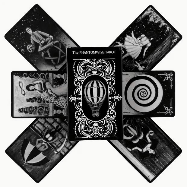 The Phantomwise Dark Horror Tarot Deck Witch Supplies - Gothic & Alternative Gift - Haunted
