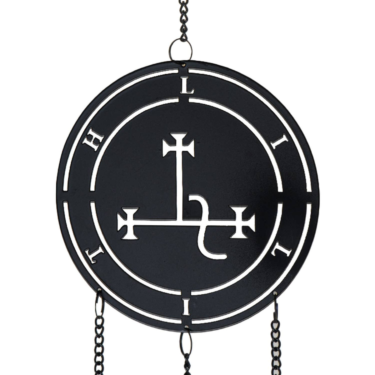 The Seal of Lilith Metal Hanging Indoor Outdoor Decoration Wind Chime Sun Catcher Witch Supplies - Gothic & Alternative Gift - Haunted