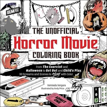The unoffical Horror Movie Adult Coloring Book Books - Gothic & Alternative Gift - Haunted