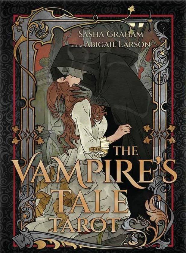 The Vampire's Tale Tarot Kit – 78 Cards & Gothic Guidebook Tarot Decks - Gothic & Alternative Gift - Haunted