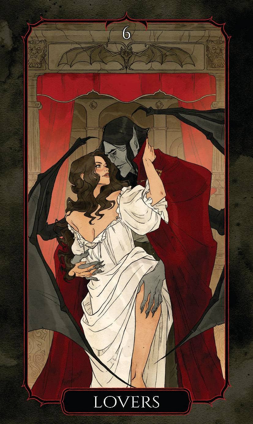The Vampire's Tale Tarot Kit – 78 Cards & Gothic Guidebook Tarot Decks - Gothic & Alternative Gift - Haunted