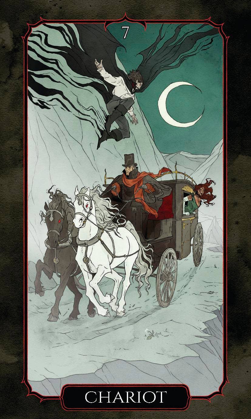The Vampire's Tale Tarot Kit – 78 Cards & Gothic Guidebook Tarot Decks - Gothic & Alternative Gift - Haunted