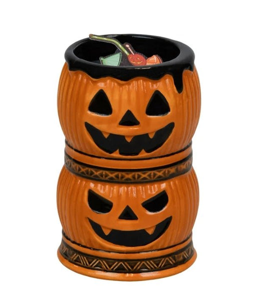 Tiki Jack-O-Lantern Cute Halloween Candle Ceramic Candles - Gothic & Alternative Gift - Haunted