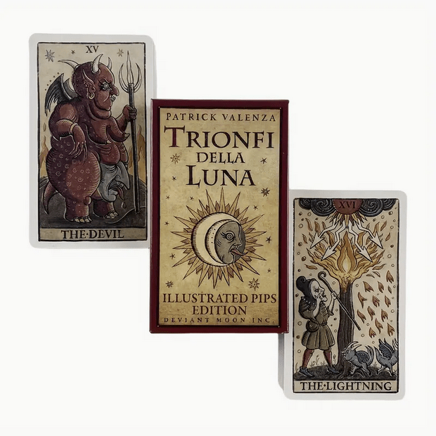 Trionfi Delila Luna Tarot Card Deck Witch Supplies - Gothic & Alternative Gift - Haunted