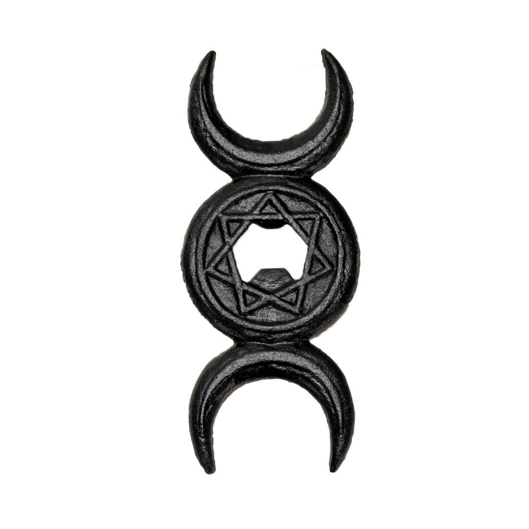 Triple Moon Cast Iron Bottle Opener Kitchenware - Gothic & Alternative Gift - Haunted