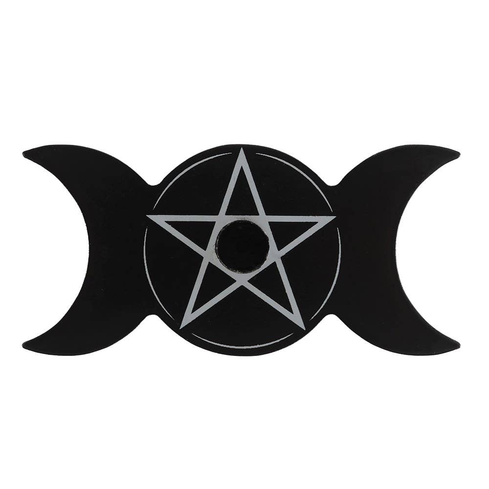 Triple Moon Spell Candle Holder Candle holders - Gothic & Alternative Gift - Haunted