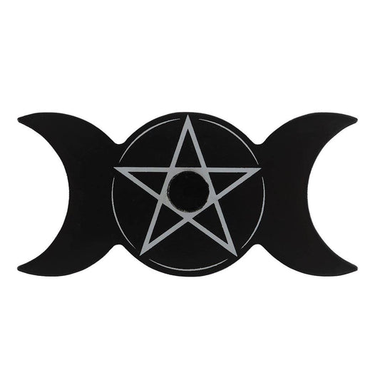 Triple Moon Spell Candle Holder Candle holders - Gothic & Alternative Gift - Haunted
