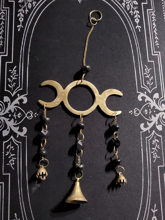 Triple Moon Witch bells - Gothic & Alternative Gift - Haunted