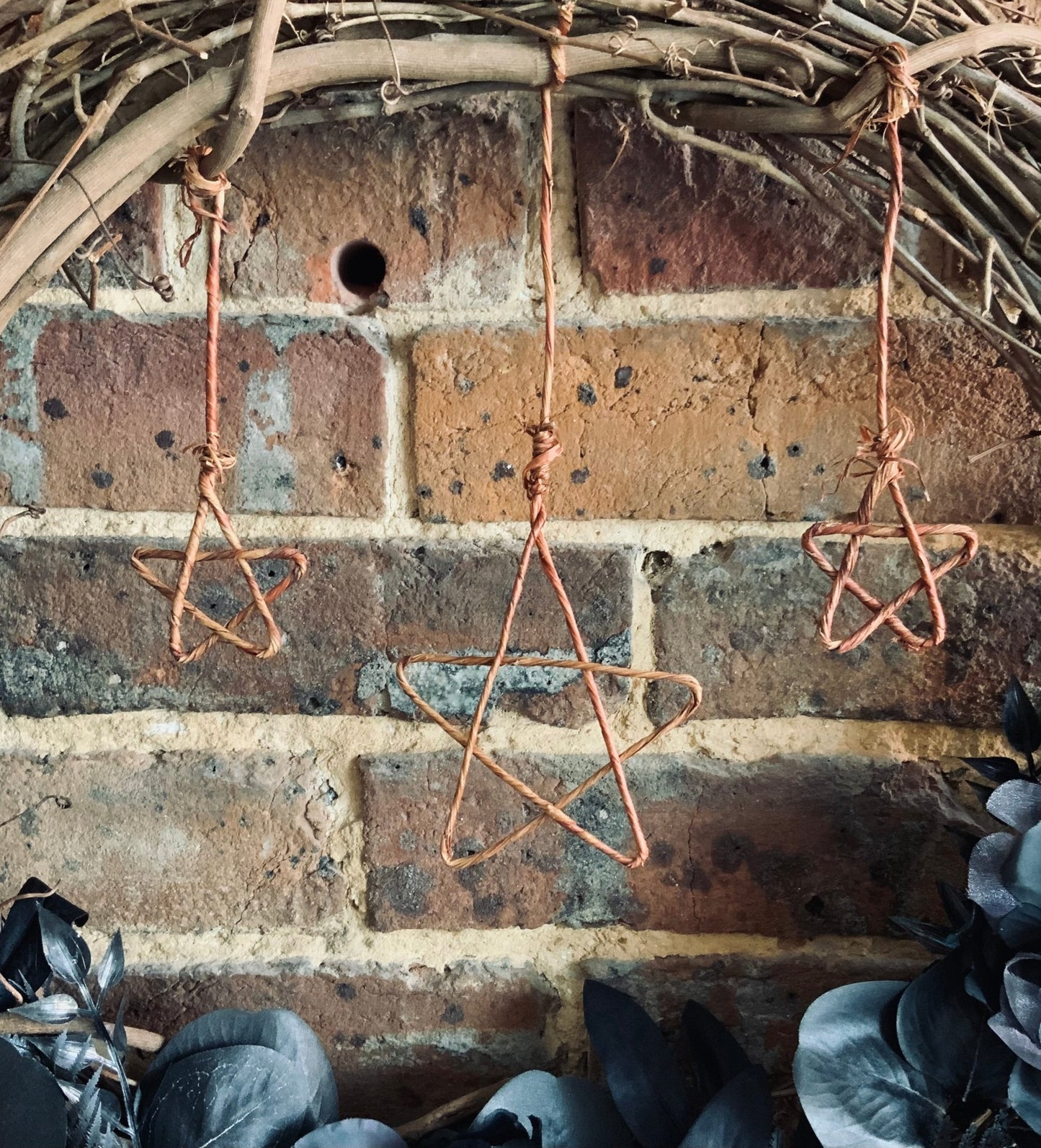 Triple Star wreath Wreaths - Gothic & Alternative Gift - Haunted
