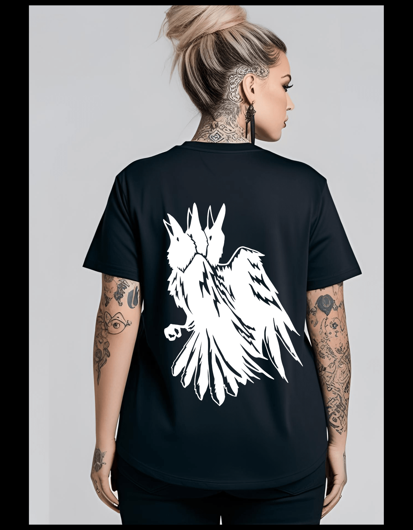 Two's Company Three's A CROW Unisex T-Shirt Clothing - Gothic & Alternative Gift - Haunted
