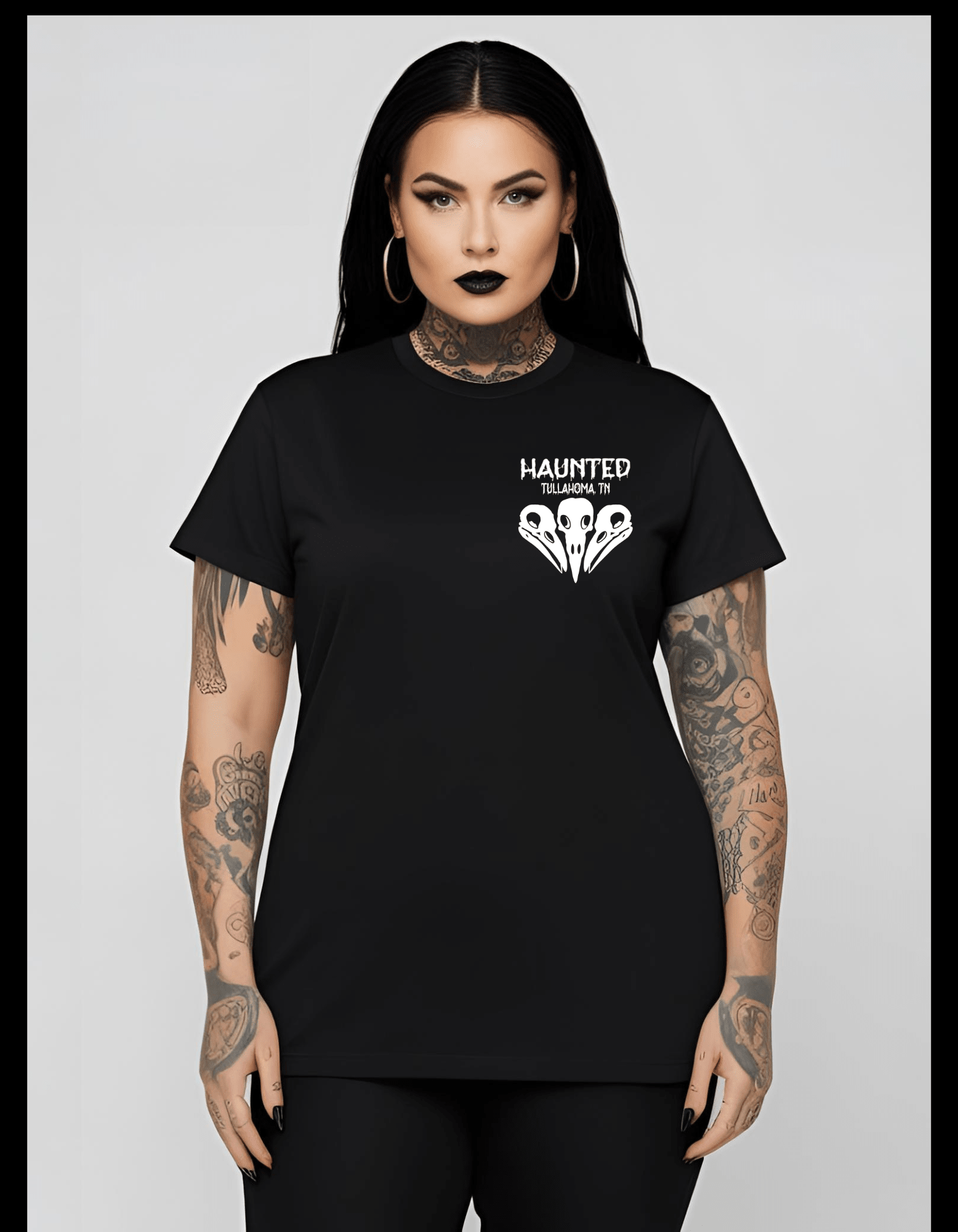 Two's Company Three's A CROW Unisex T-Shirt Clothing - Gothic & Alternative Gift - Haunted
