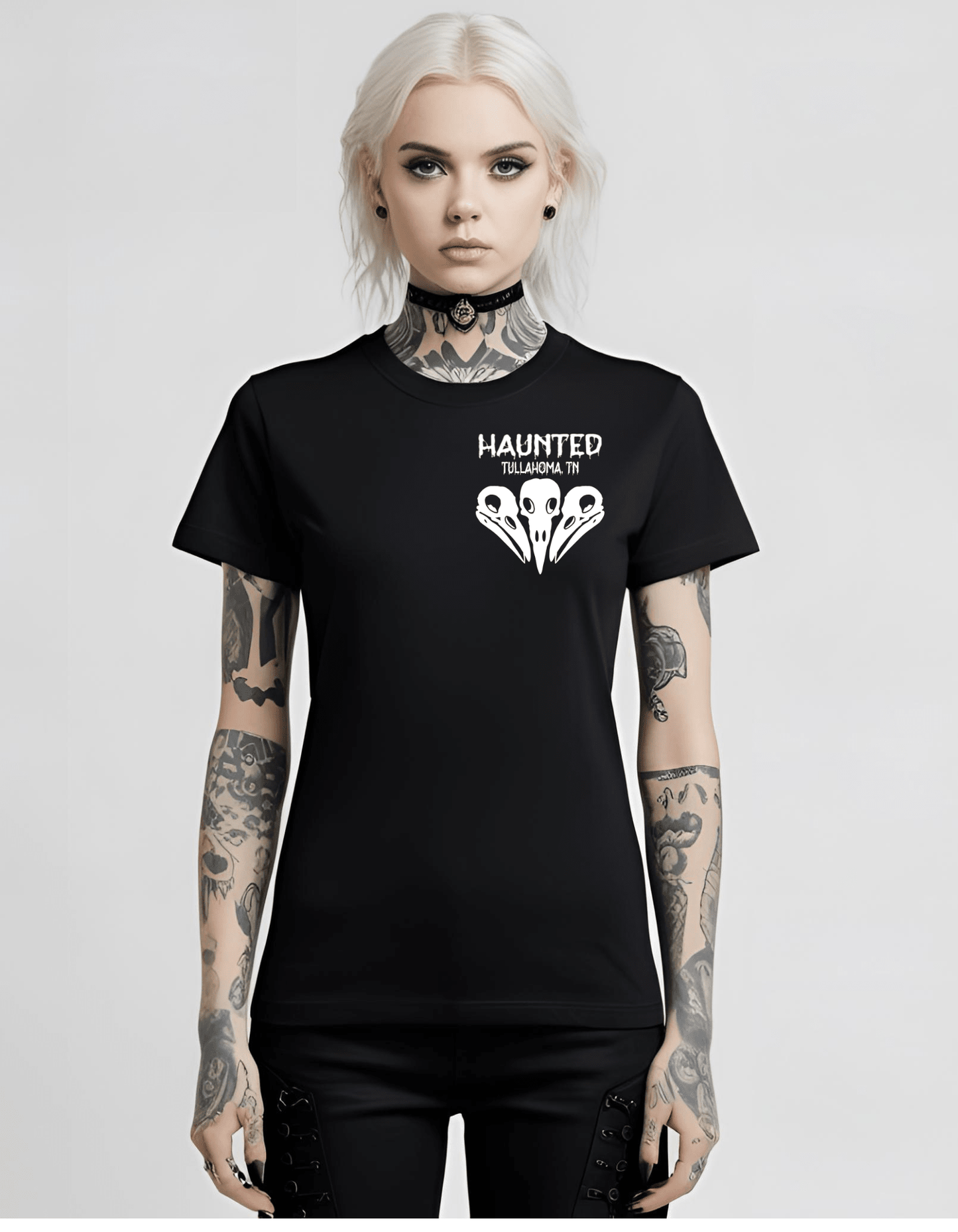 Two's Company Three's A CROW Unisex T-Shirt Clothing - Gothic & Alternative Gift - Haunted