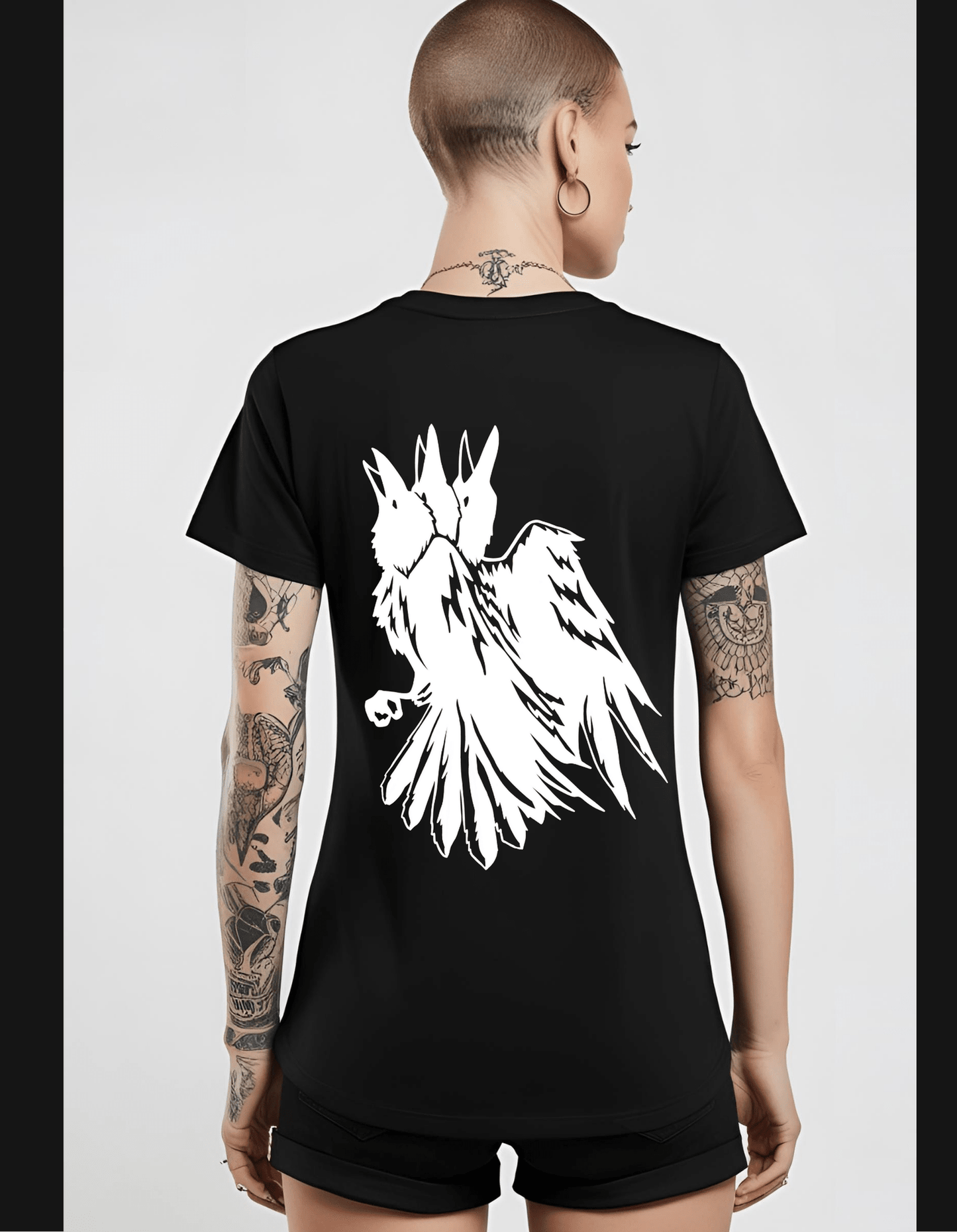 Two's Company Three's A CROW Unisex T-Shirt Clothing - Gothic & Alternative Gift - Haunted