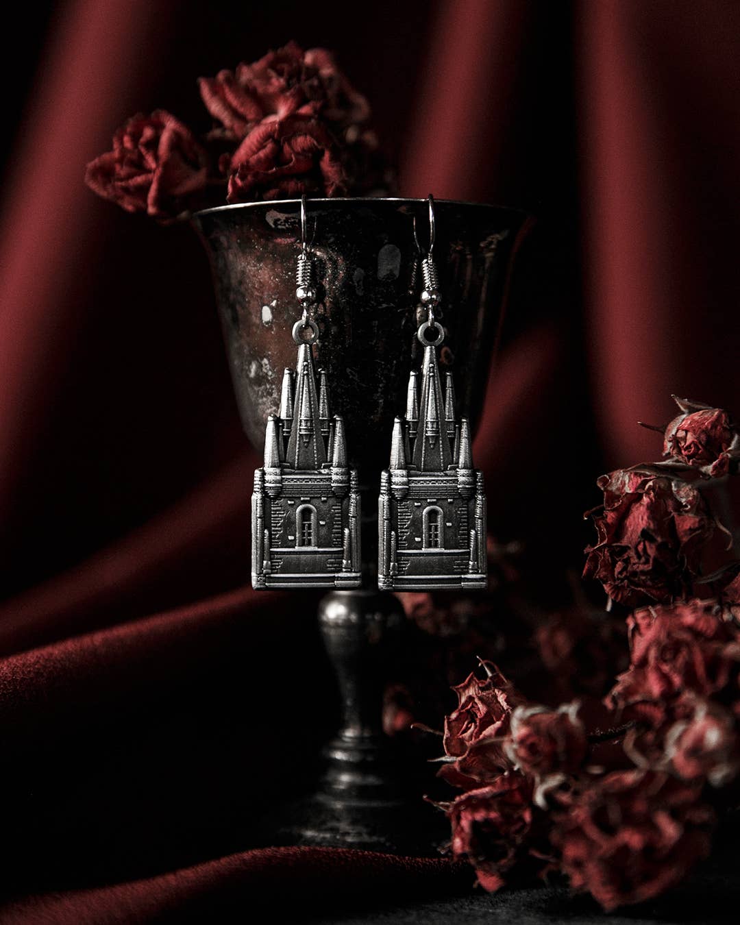 Tyn Cathedral Earrings Jewelry - Gothic & Alternative Gift - Haunted