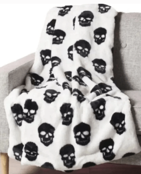 Ultra soft plush skull blanket Accessories - Gothic & Alternative Gift - Haunted
