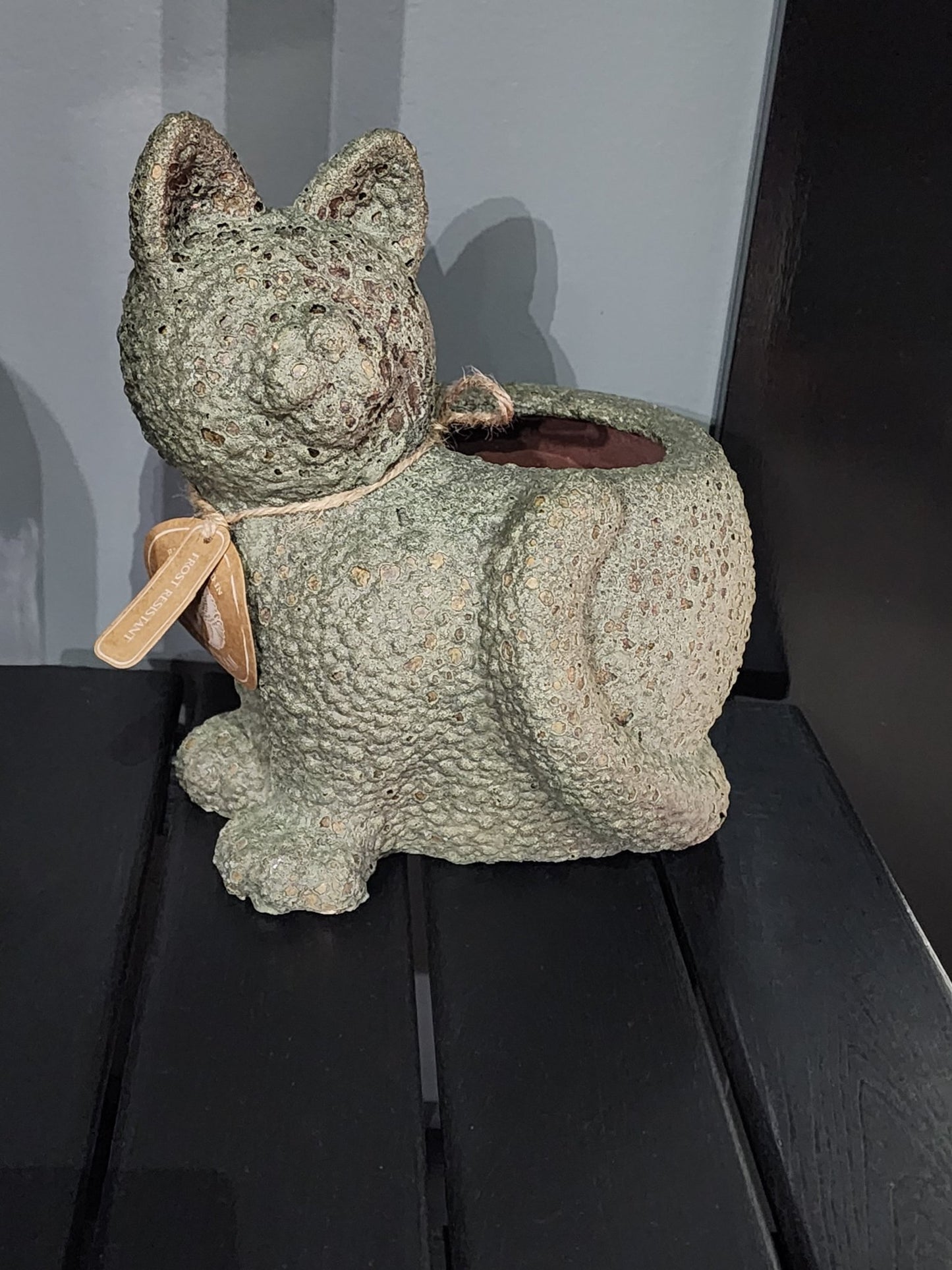 Unique Handmade Cat Planter Bowl Garden Decor - Gothic & Alternative Gift - Haunted