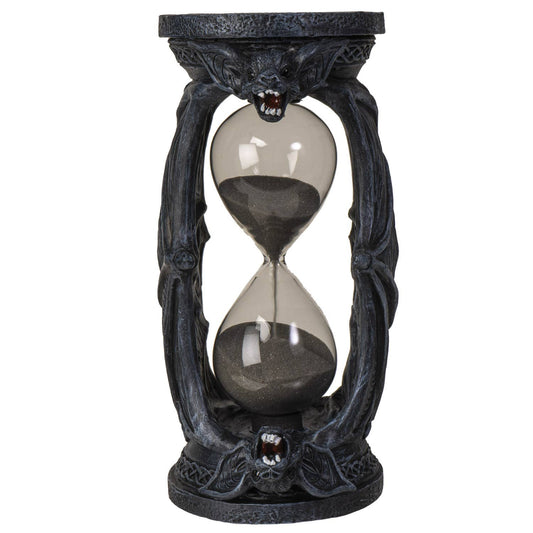 Vampire Bat Hour Glass Sand timer Decorative Tabletop Statue Figurine Home Decor - Gothic & Alternative Gift - Haunted