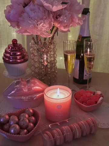 Vampire Bite Lips Glass Candle POUTY LIPS - Perfect for Valentines Day Candles - Gothic & Alternative Gift - Haunted