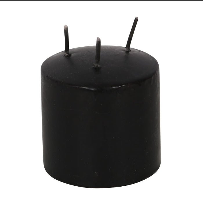 Vampire Blood Pillar Taper Candle Bleeding Wax Black and Red Unscented Candles - Gothic & Alternative Gift - Haunted