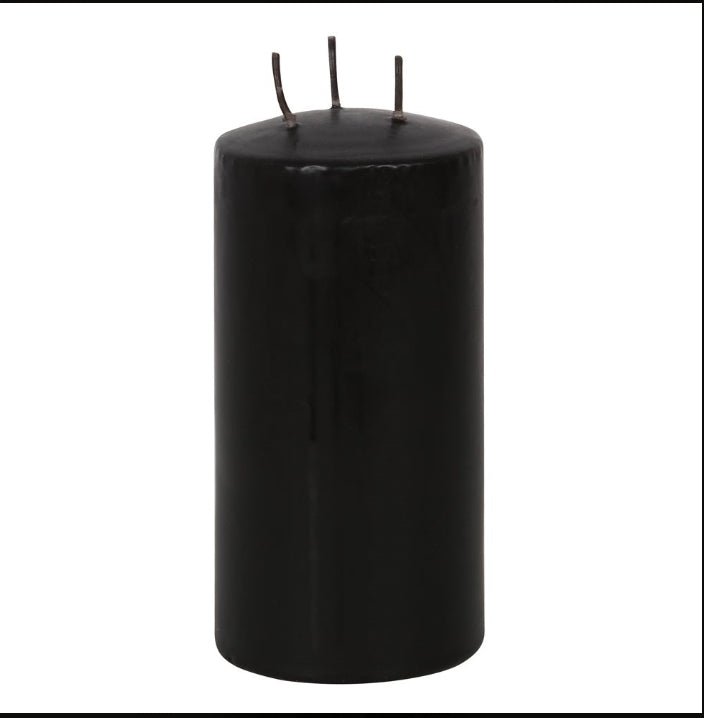 Vampire Blood Pillar Taper Candle Bleeding Wax Black and Red Unscented Candles - Gothic & Alternative Gift - Haunted