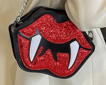 Vampire Lips Crossbody Purse Clothing - Gothic & Alternative Gift - Haunted