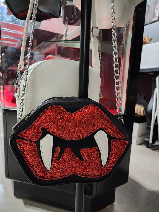 Vampire Lips Crossbody Purse Clothing - Gothic & Alternative Gift - Haunted