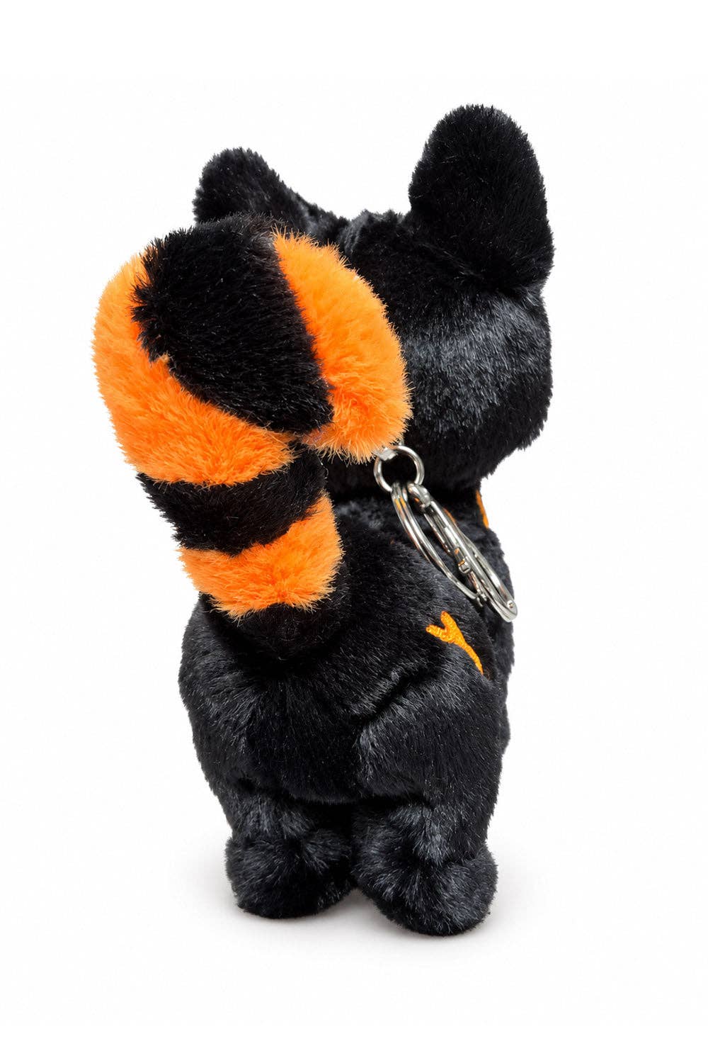 VampireFreaks Pumpkin Bones Skelekitty Plush Cat Keychain Accessories - Gothic & Alternative Gift - Haunted