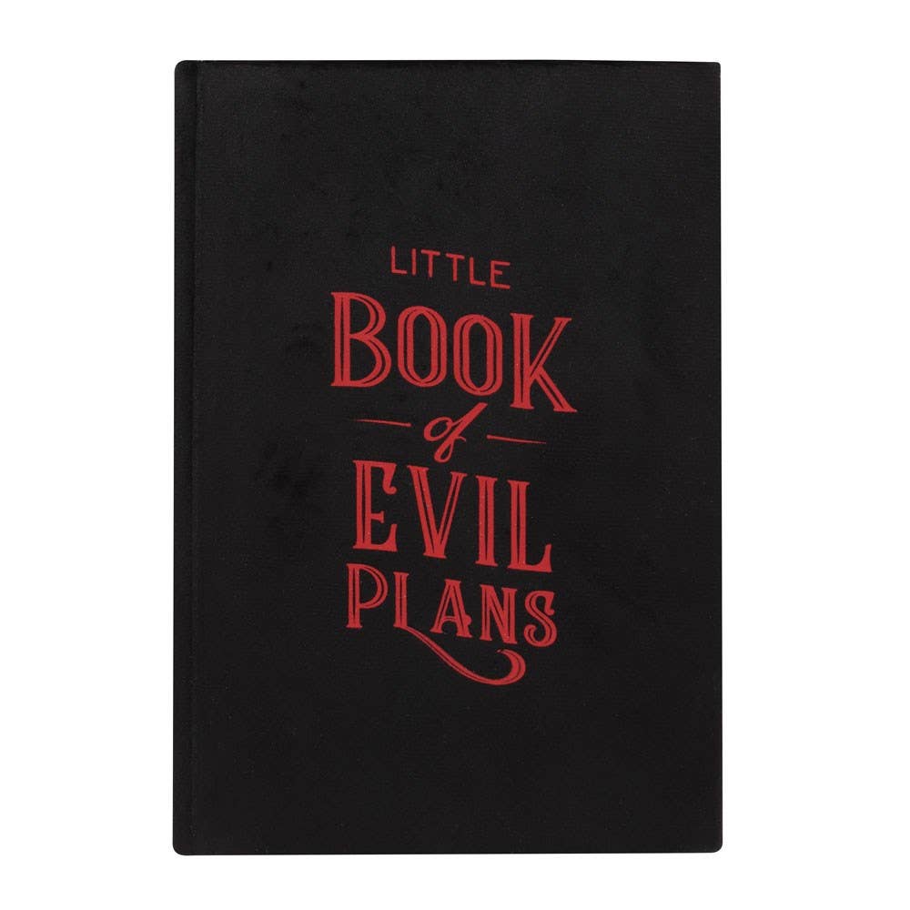 Velvet Little Book of Evil Plans Journal Books - Gothic & Alternative Gift - Haunted