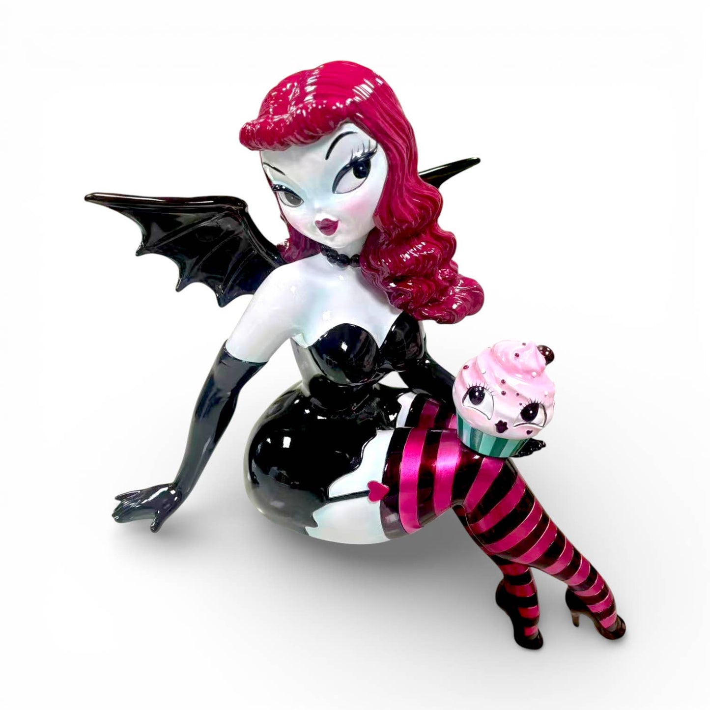 Verna - Spooky Cupcake Doll by Miss Fluff Statues - Gothic & Alternative Gift - Haunted