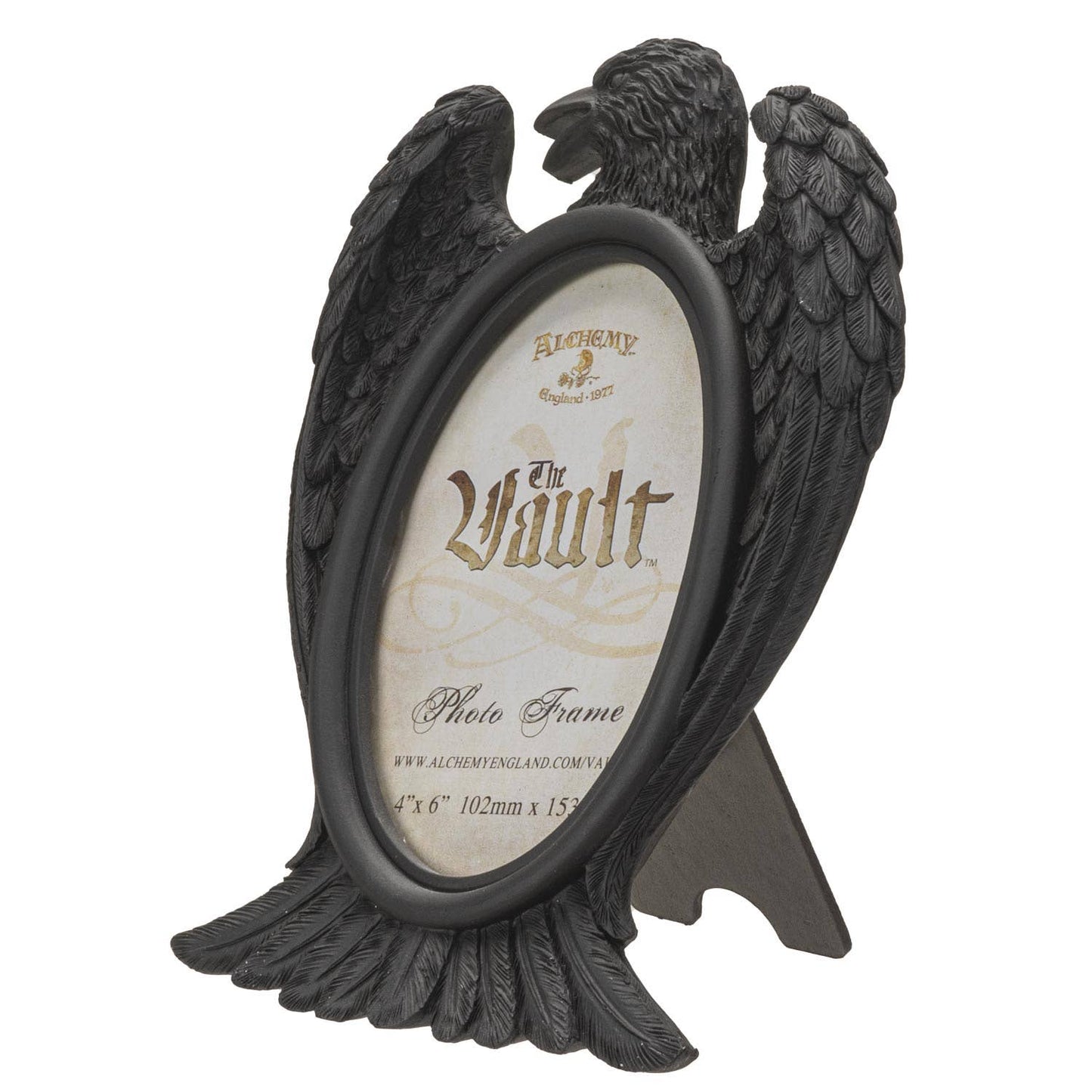 Victorian Goth Black Raven 4 X 6 Picture Frame Frames - Gothic & Alternative Gift - Haunted