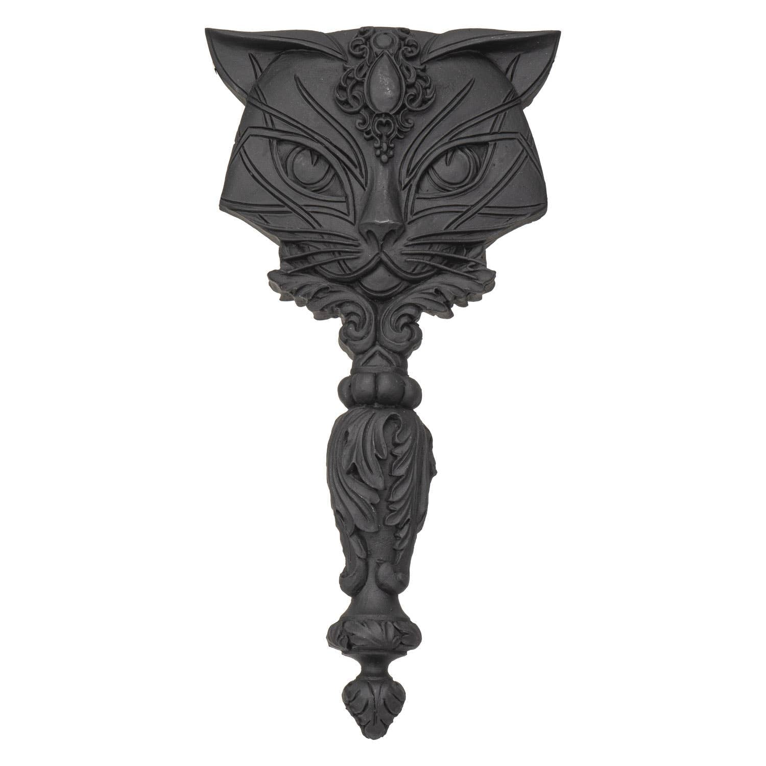 Victorian Gothic Sacred Black Cat Hand Mirror Beauty - Gothic & Alternative Gift - Haunted
