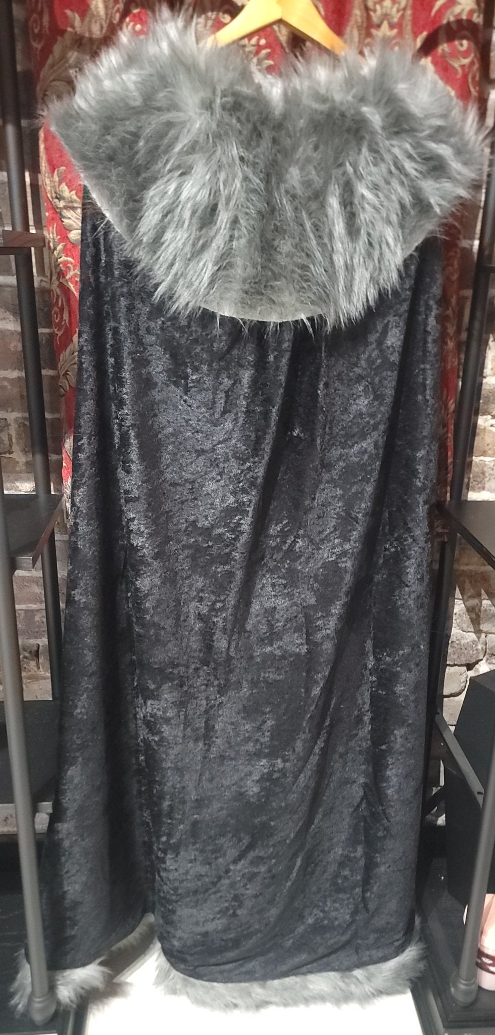 Viking Cloak with Fur Mantle & Medieval Renfest Cape Costumes - Gothic & Alternative Gift - Haunted